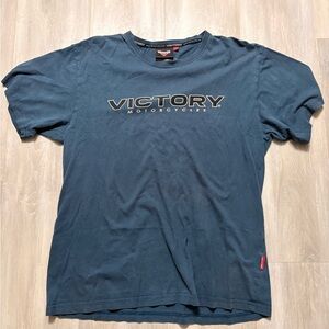 Victory Motorcycles Men's Navy Short Sleeve Tee